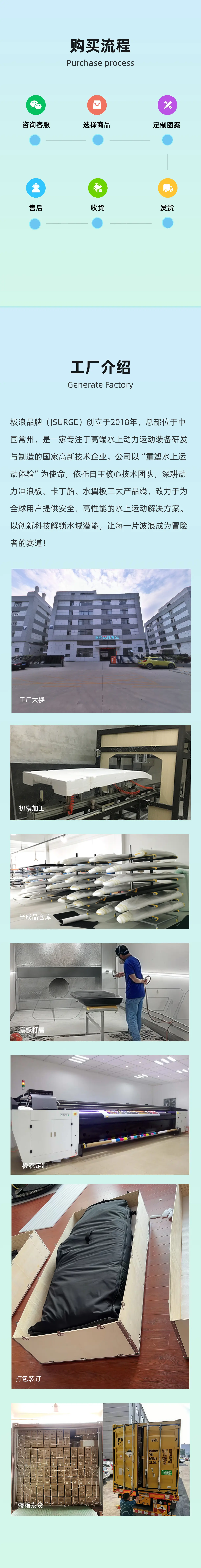 JS008电动冲浪板工厂介绍